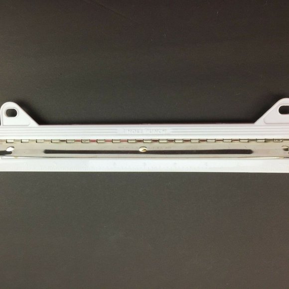 Unbranded Other - White Notebook 3 Hole Paper Punch Ruler Office School Supply Binder